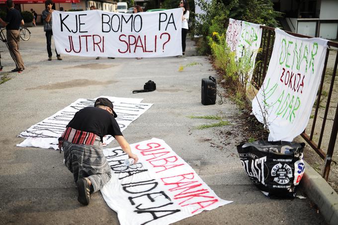 protest Kje bomo pa jutri spali?, stanovanje | Foto: STA ,