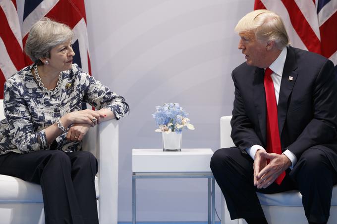 Donald Trump in Theresa May sta bila na različnih bregovih glede brexita. Trump je znan po svoji antipatiji do EU. | Foto: Guliverimage