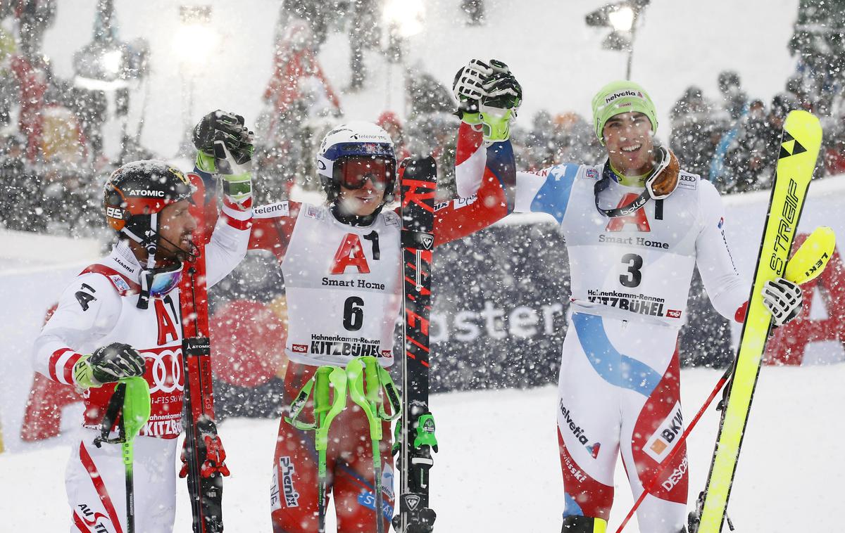 Henrik Kristoffersen Marcel Hirscher Daniel Yule | Foto Reuters