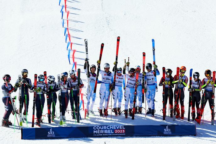 Ekipna paralelna tekma | Američani so bili najboljši na ekipni tekmi. | Foto Reuters