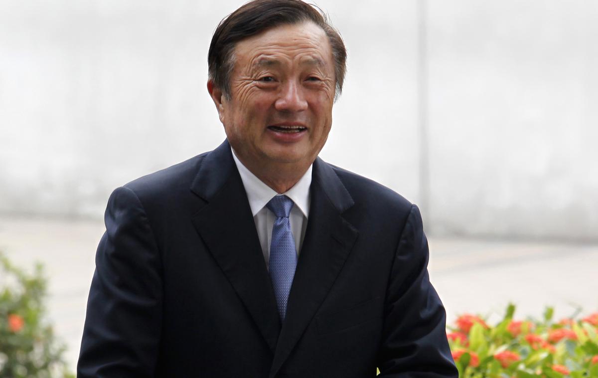 Ren Zhengfei, Huawei | "V prihodnjih dveh letih bo podjetje zmanjšalo proizvodnjo za 30 milijard dolarjev," je danes na sedežu podjetja v Shenzhenu dejal prvi mož Huaweia Ren Zhengfei.  | Foto Reuters