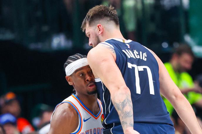 Shai Gilgeous-Alexander Luka Dončić Oklahoma City Thunder Dallas Mavericks | Luka Dončić in soigralci so v psihološki prednosti po drugi zaporedni zmagi proti Oklahomi. | Foto Reuters