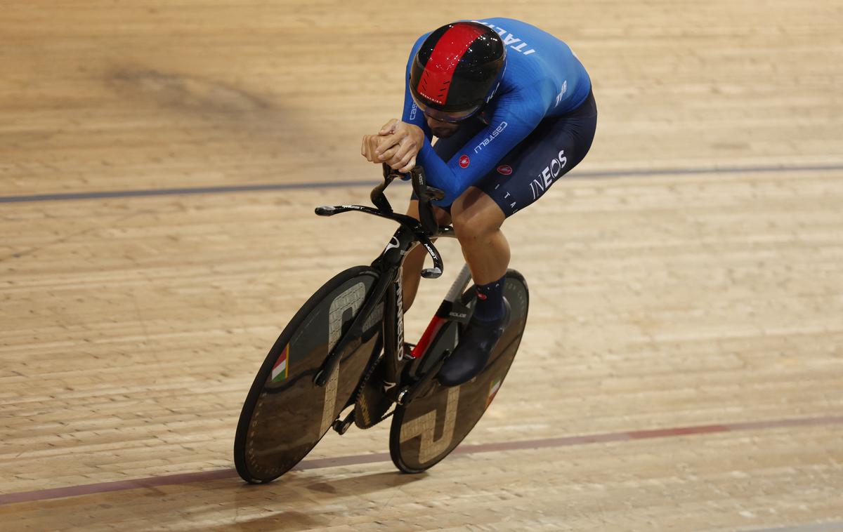 Filippo Ganna | Filippo Ganna je na velodromu v Franciji zrušil še en rekord. | Foto Guliverimage