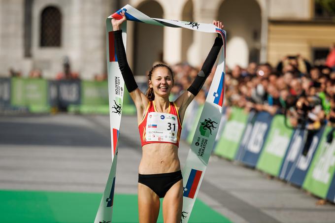 Anja Fink Malenšek se je poleti ubadala s poškodbo, na ljubljanski maraton se je začela pripravljati zelo pozno. | Foto: Nebojša Tejić/STA