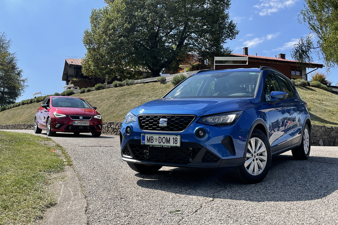 Seat ibiza in seat arona | Seat je kar hkrati prenovil ibizo in arono ter ju v prenovljeni obliki sočasno poslal na slovenski trg. | Foto Gašper Pirman