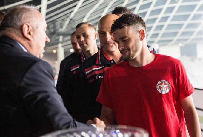 Francesco Tahiraj se je z Aluminijem v sezoni 2017/18 uvrstil v finale pokala. | Foto: Vid Ponikvar