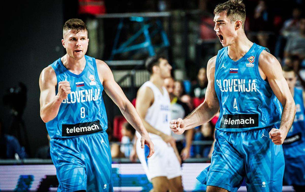 Izrael : slovenska košarkarska reprezentanca, kvalifikacije za SP | Slovenci so si z zmago nad Izraelom na stežaj odprli vrata svetovnega prvenstva. | Foto FIBA