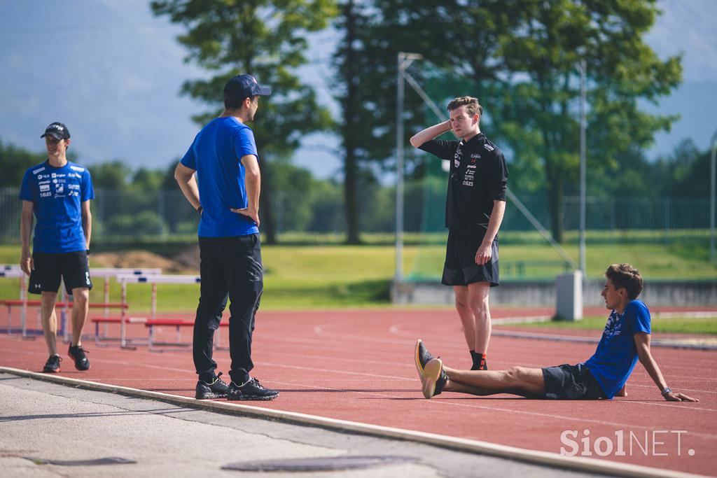 trening Kranj smučarski skakalci