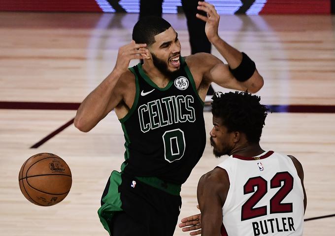 Jayson Tatum je bil po tekmi razumljivo razočaran. | Foto: Getty Images