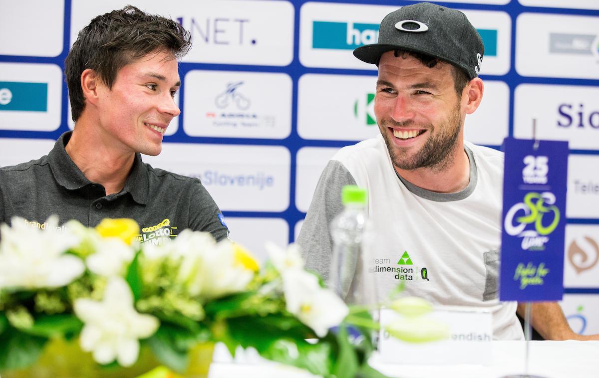 Primož Roglič Mark Cavendish | Na dirki Po Sloveniji bo dirkal tudi britanski šprinter Mark Cavendish.  | Foto Vid Ponikvar