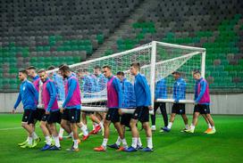 Slovenska nogometna reprezentanca trening Stožice