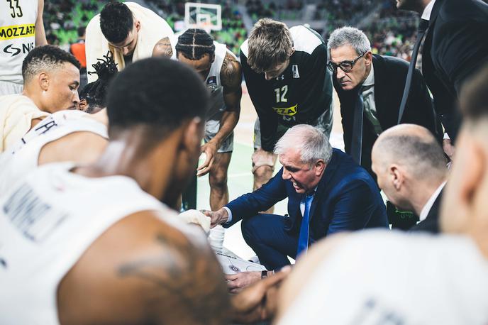 Cedevita Olimpija : Partizan Željko Obradović | Partizan je po izstopi iz končnice srbskega prvenstva prejel kazen. | Foto Grega Valančič/Sportida