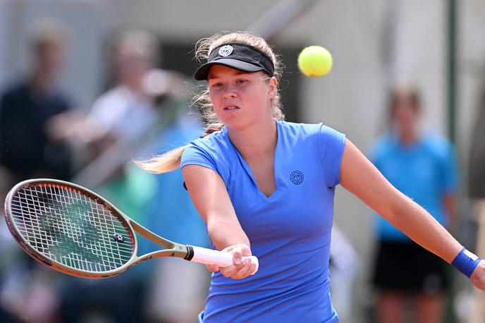 Veronika Erjavec | Veronika Erjavec je v prvem krogu končala nastope na turnirju WTA 250 v Budimpešti v konkurenci dvojic. | Foto Guliverimage