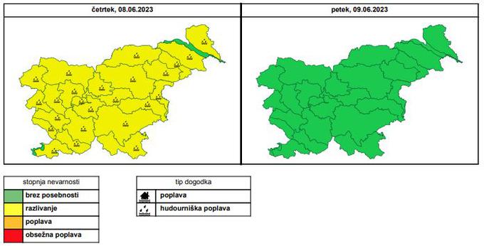 hidrološko poročilo 08062023 | Foto: Arso