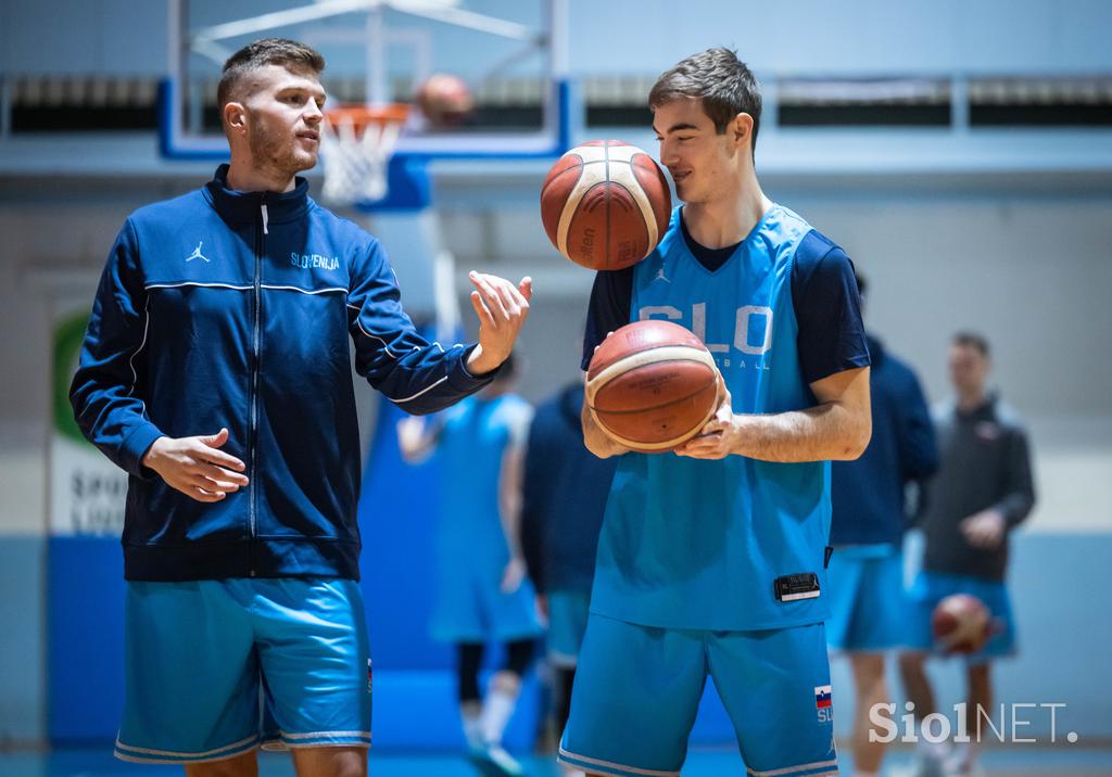 trening slovenska košarkarska reprezentanca