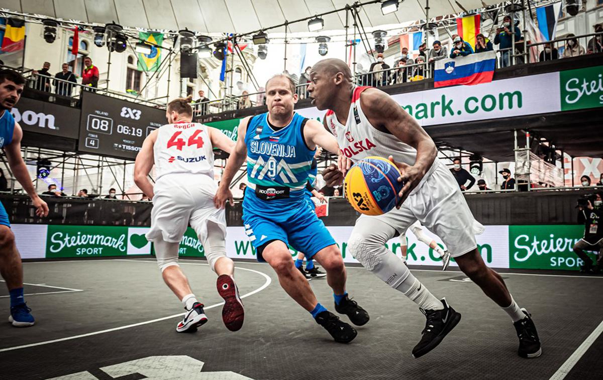 Košarka 3x3: Slovenija - Poljska | Slovenski košarkarji 3x3 imajo zadnjo priložnost za olimpijsko vozovnico. | Foto FIBA