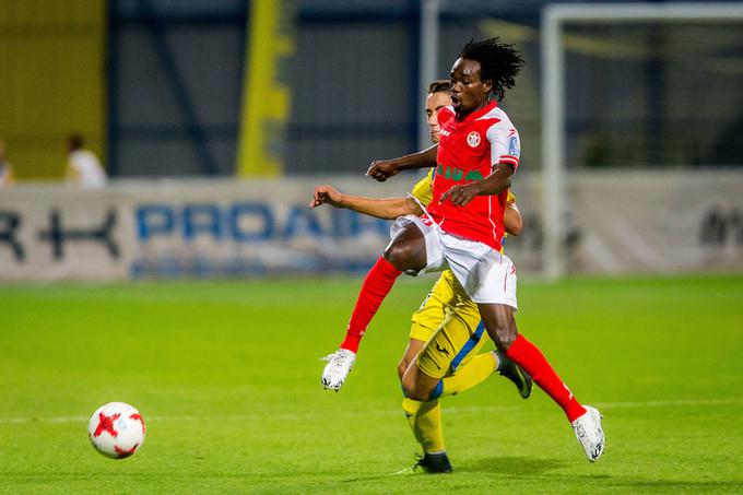 Ibrahim Mensah je dosegel prvi gol v 1. SNL v letu 2018. | Foto: Žiga Zupan/Sportida