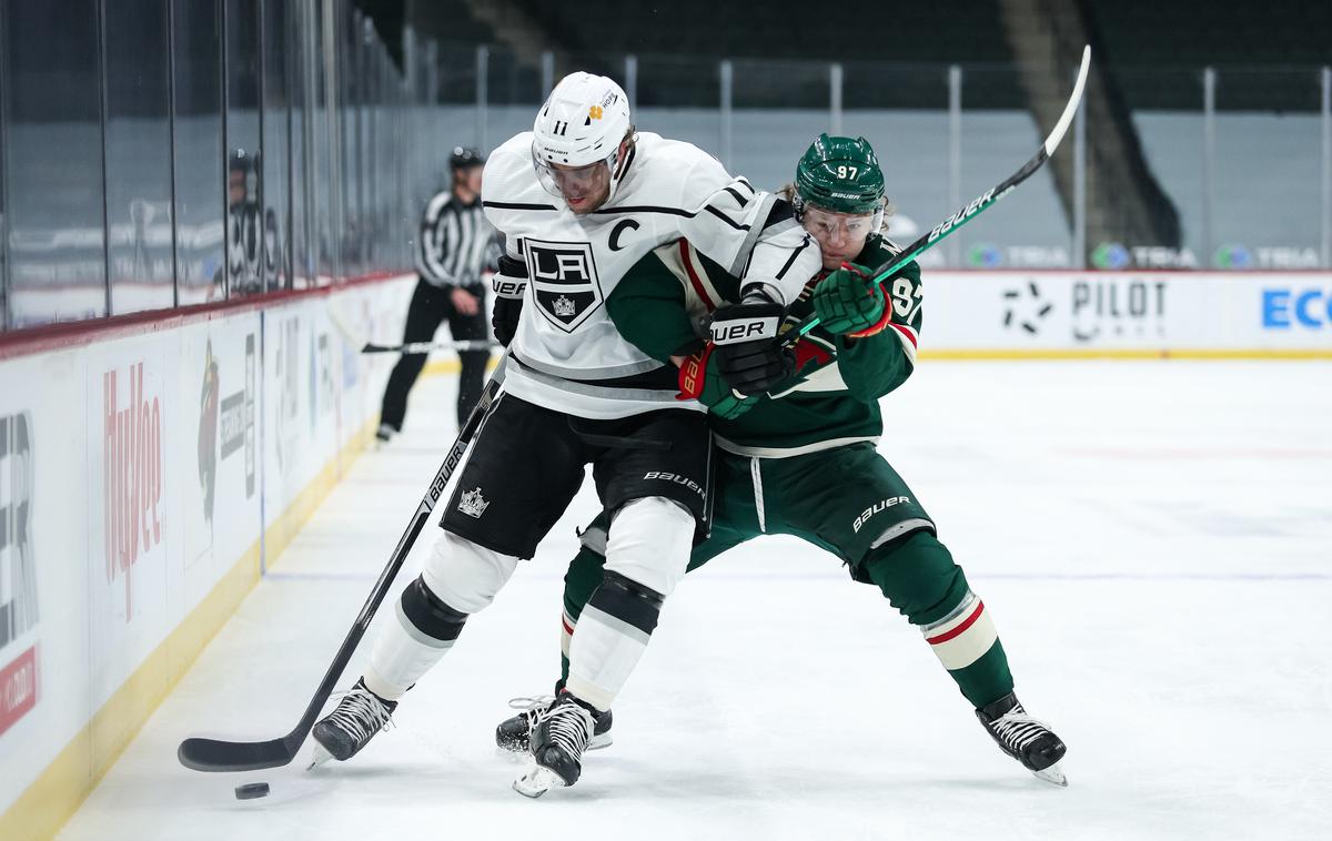 Anže Kopitar, Los Angeles Kings, Minnesota Wild, Kirill Kaprizov | Anže Kopitar in ekipa sta doživela prvi poraz po šestih zaporednih zmagah. | Foto Guliverimage