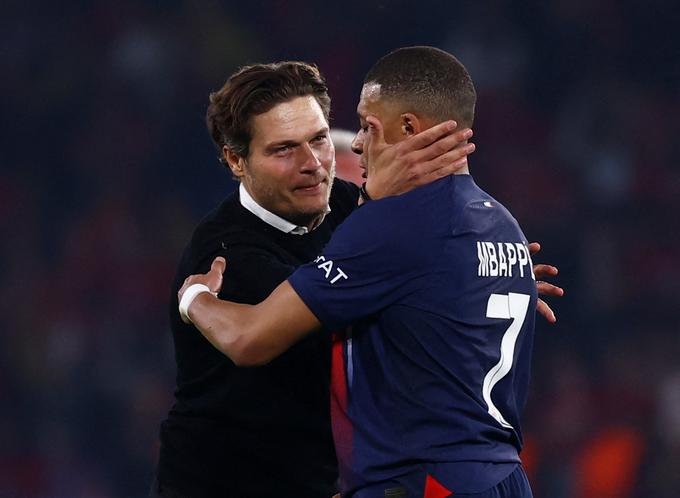 Po preboju v finale se je zahvalil tudi sreči, da je bila naklonjena njegovim varovancem. Kylian Mbappe in drugi zvezdniki PSG so namreč na dveh tekmah kar šestkrat zatresli okvir vrat Borussie. | Foto: Reuters