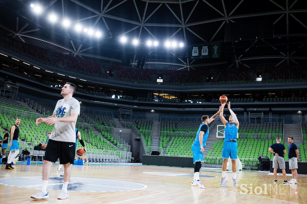 slovenska košarkarska reprezentanca trening