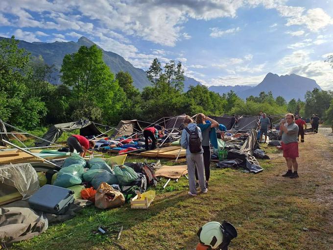 Posledice po nočnem neurju v Posočju | Foto: Matic Prevc/STA