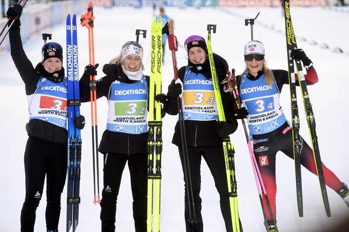 Norveška štafeta biatlon | Zmagale so Norvežanke. | Foto Guliverimage