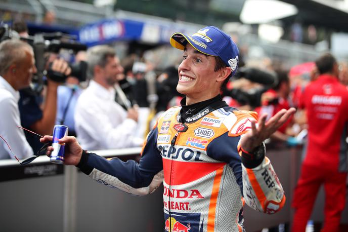 Marc Marquez | Veliko veselje Marca Marqueza, ki je v San Marinu še povišal vodstvo v skupnem seštevku razreda motoGP. | Foto Reuters