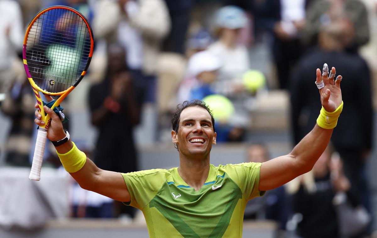 Rafael Nadal | Rafael Nadal je v ponedeljek zjutraj prvič treniral na travi. | Foto Reuters