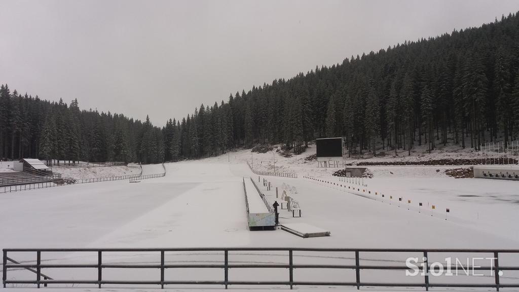 Pokljuka priprave na svetovni pokal v biatlonu