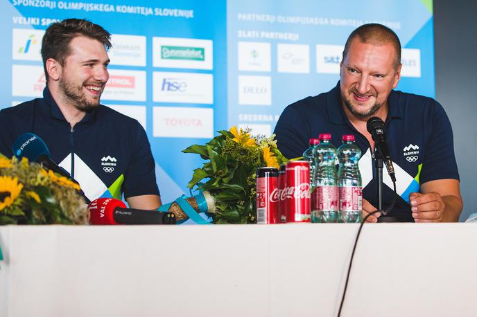 Luka Dončić, Matej Erjavec | Matej Erjavec je na obisku pri Luki Dončiću. | Foto Grega Valančič/Sportida