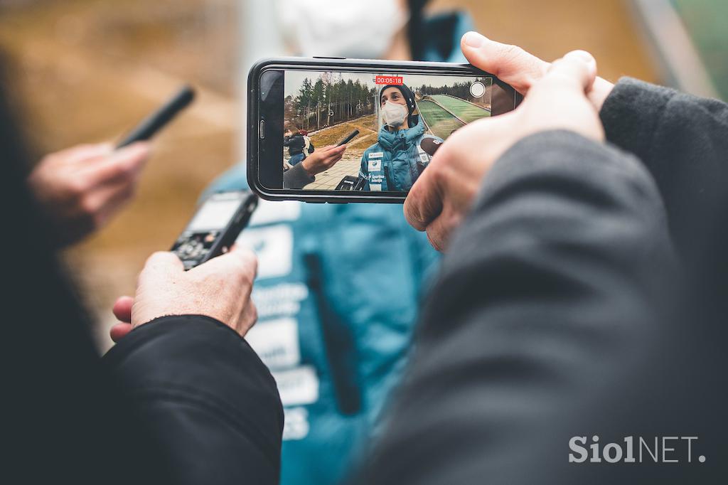 Skakalci trening Planica