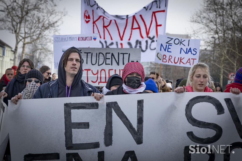 Shod v podporo študentov v Srbiji