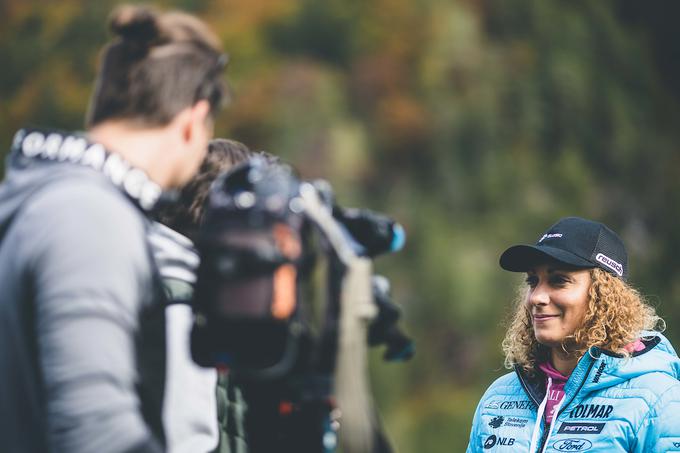 Ilka Štuhecv nizkem startu | Foto: Grega Valančič/Sportida