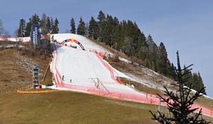 Kitzbühel sneg še čaka, a je Streif dobro pripravljen