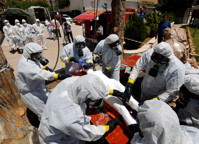 kemično orožje sirija vaje WHO | Foto: Reuters