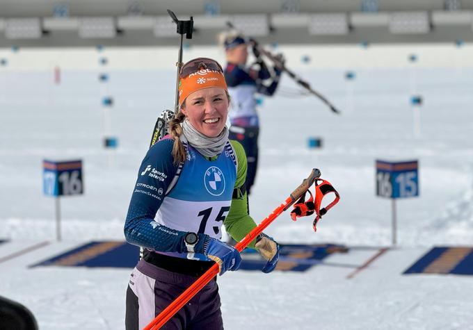 "Morda raven mojega teka še ni tam, kjer si jo želim ali pa kjer sem jo pustila na zadnji tekmi svetovnega pokala v Anterselvi." | Foto: SloSki biatlon