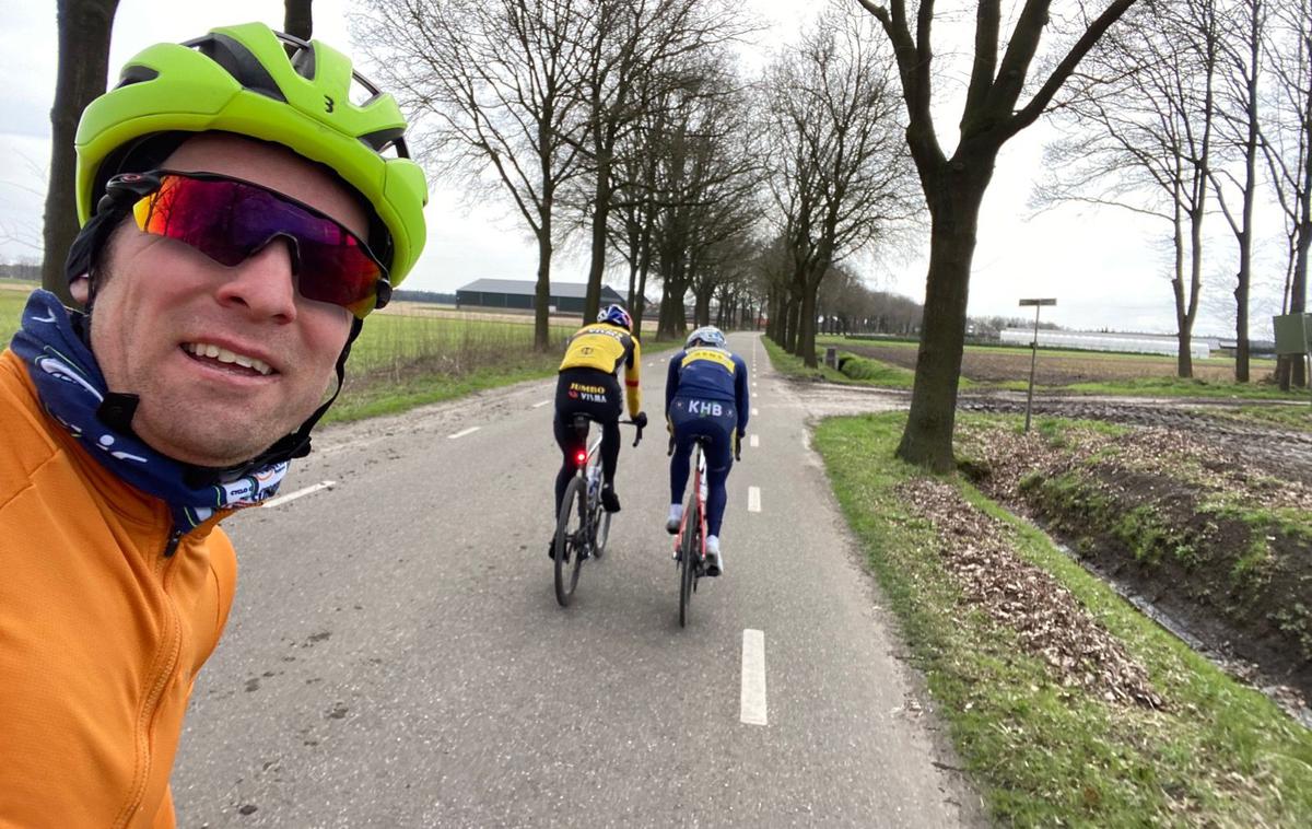 Wout Van Aert tamb | Trening intervalov bi se lahko za Wouta Van Aerta tragično končal. | Foto Strava/Jan Bakelants