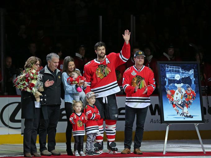 Brent Seabrook je odigral že 1.000 tekmo v ligi NHL. | Foto: Reuters