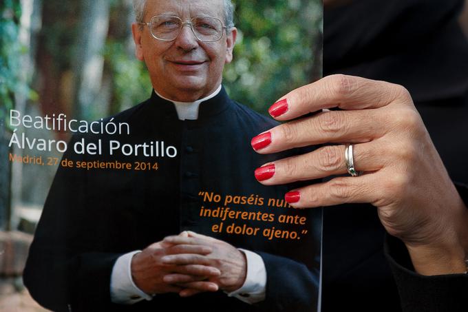 Po smrti Escrive leta 1975 je Opus Dei do svoje smrti leta 1994 vodil Alvaro del Portillo. Del Portilla je papež Frančišek septembra 2014 razglasil za blaženega. | Foto: Getty Images