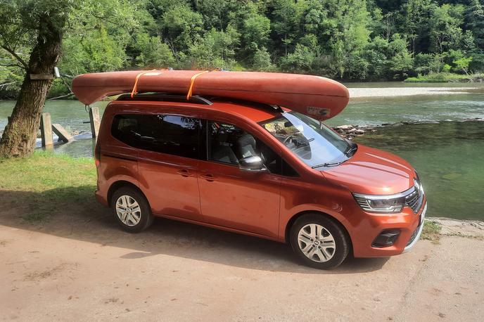 Renault kangoo | "Kangu" pa kanu. Inovativni strešni prtljažnik prenese obremenitev do 40 kilogramov. | Foto Aleš Črnivec