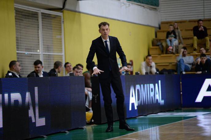 Krka : Igokea | Gašper Okorn je Krko povedel do 11. zmage v državnem prvenstvu. | Foto Krka/Drago Perko/kosarka.si