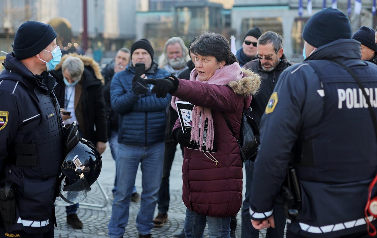 Protestniki v Ljubljani | Foto STA