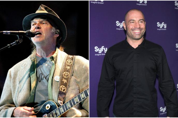 Neil Young Joe Rogan | "Ali on ali jaz," je Neil Young (levo) platformi Spotify sporočil glede Joeja Rogana (desno). | Foto Guliverimage