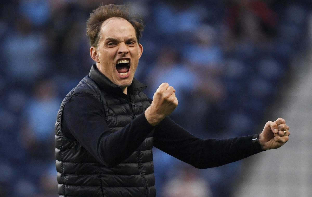 Man City Chelsea | Nemec Thomas Tuchel, prvi trener, ki se je uvrstil v dva zaporedna finala lige prvakov z dvema različnima kluboma, je osvojil ligo prvakov. | Foto Reuters