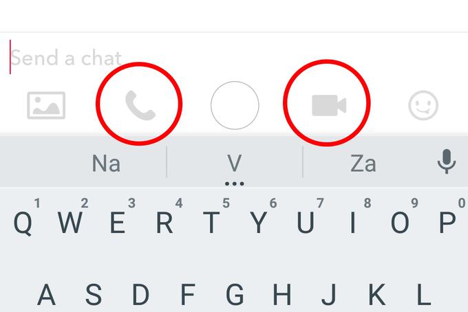 2. korak: Za začetek klica pritisnite ikono s slušalko (samo zvok) ali kamero (video klic). | Foto: 
