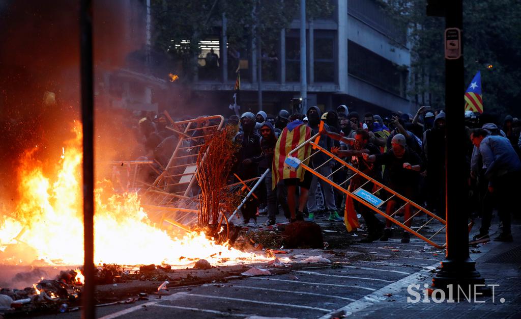 Protesti v Barceloni