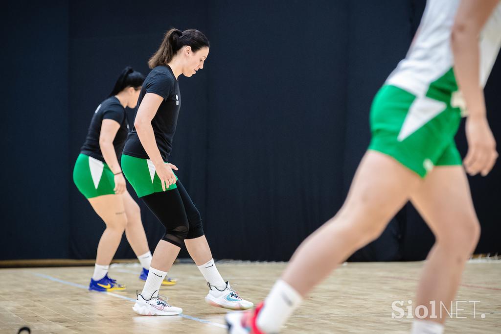 Trening ženske košarkarske reprezentance