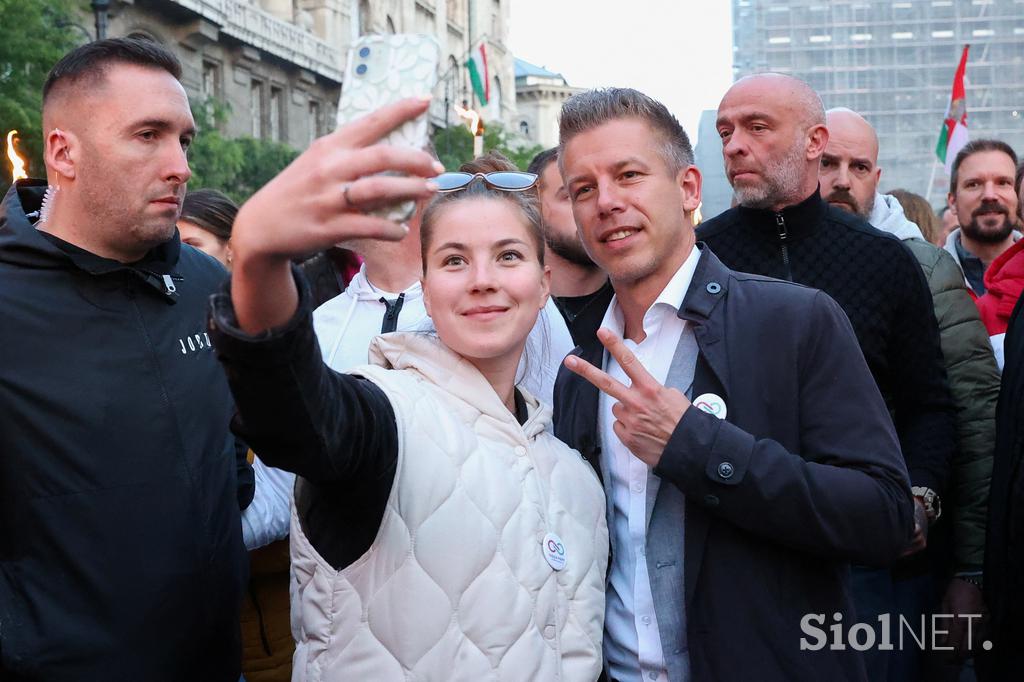 Protest v Budimpešti proti vladi Viktorja Orbana