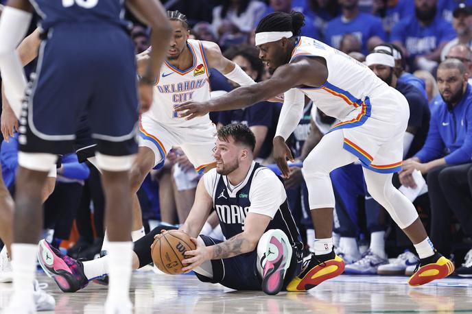 Luka Dončić | Luka Dončić je konferenčni polfinale proti Oklahoma Cityju začel z visokim porazom. | Foto Reuters