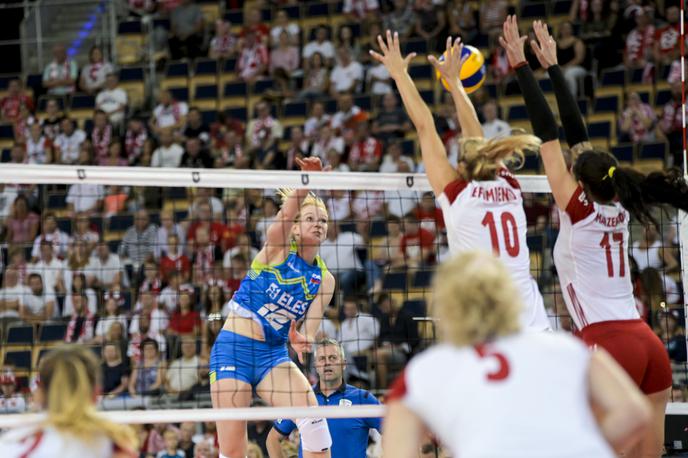 Poljska Slovenija | Slovenke so na prvi tekmi z 0:3 v nizih izgubile s Poljakinjami. | Foto CEV